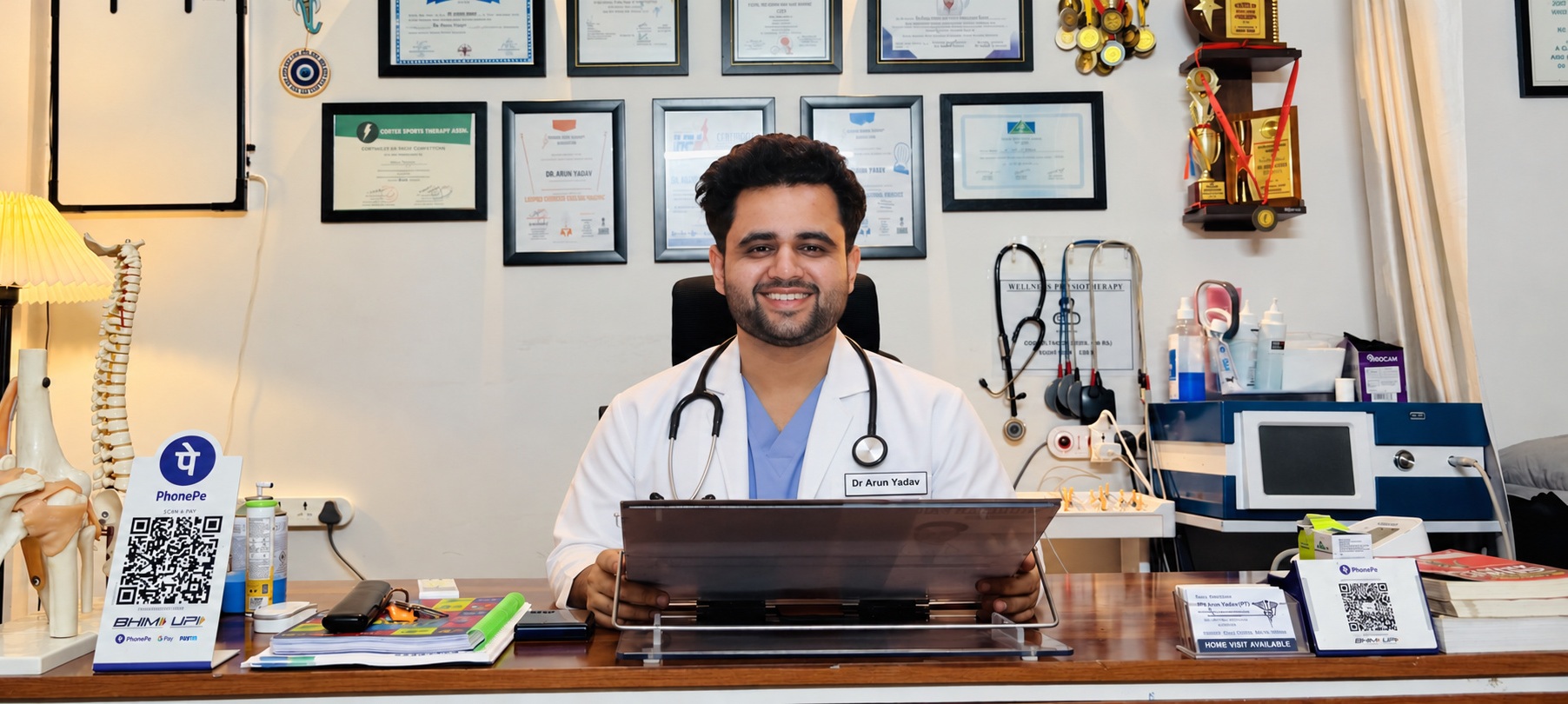Dr. Arun Yadav, Senior Physiotherapist at Wellness Physiotherapy Noida